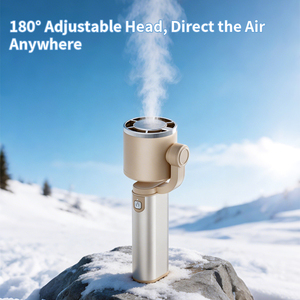 Ventilador portátil de mano con refrigeración por hielo, batería recargable por USB de 3600mAh, Mini ventilador eléctrico personal, ventilador de mano de alta velocidad - Product Image 5