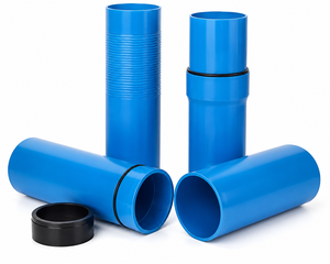 Tuyau de drainage en PVC flexible et durable, diamètre intérieur de 4 pouces, diamètre extérieur de 6 pouces, bleu, fusion par emboîtement, irrigation, usage agricole, longueur de 6 m - Product Image 5