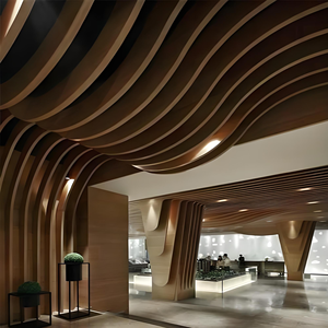 <span class=keywords><strong>Plafond</strong></span> suspendu CE en U pour bâtiments multi-étages, panneaux muraux pour appartements, <span class=keywords><strong>plafond</strong></span> métallique ondulé, designs de faux plafonds pour magasins - Product Image 5