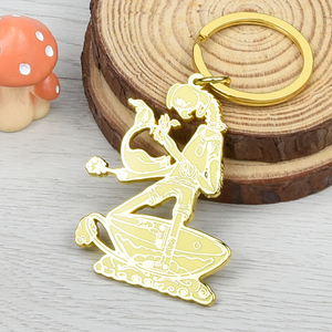 Llavero de Metal Personalizado con Baño de Oro, Corte a Troquel, Esmalte Suave y Duro - Product Image 3