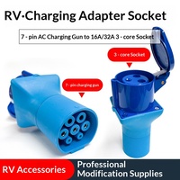 Prise de conversion pour station de charge de camping-car, pistolet de charge 7 broches, prise de charge triphasée 220V 1.8kW, kit de conversion complet