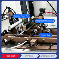 Machine d'impression sérigraphique à 3 couleurs entièrement automatique à grande vitesse pour flacons cosmétiques et tubes en plastique avec système de durcissement UV