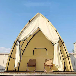 Tente de camping extérieure de luxe en forme de bateau, petite tente de restaurant blanche, tente de camping hôtelier de luxe, prix d'usine - Product Image 3
