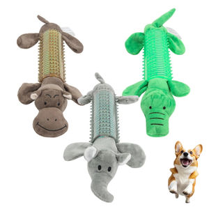 Juguetes Masticables para <span class=keywords><strong>Perros</strong></span> con Diseño de Dibujos Animados, Palitos Dentales Duraderos de TPR, Peluche con Sonido para Huskies y Caniches - Product Image 1