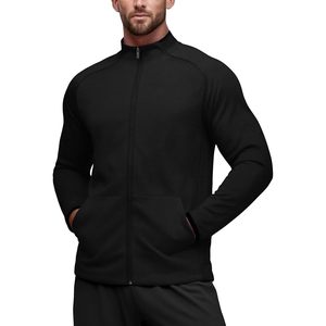 Custom Men's Full Zip <b>Running</b> Jacket Lightweight Windproof <b>Fleece</b> Athletic Workout Outerwear - Product Image 2