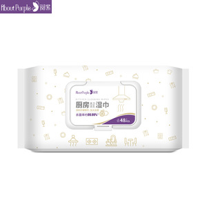 Yuezi wet wipes, 48 sheets, extra thick and extra large, disposable wet wipes for home use, available in stock. - Product Image 5
