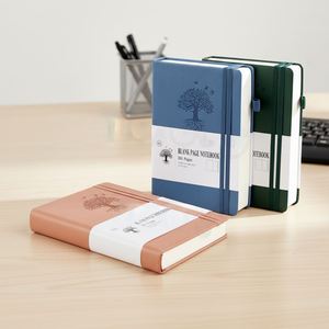 Agenda/Diario/Planificador 2026 sin Fecha, A5, con Puntos, Tapa Dura de Cuero PU, Personalizable, Semanal, Mensual, Diario, Académico - Product Image 4