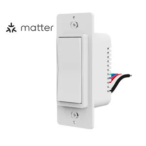 Matter Smart Light Switch Voice Control Siri Apple Home Smart Home WiFi Smart Dimmer Switch With Wire