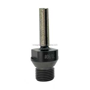 La mejor fresa de dedo de diamante de <span class=keywords><strong>prensa</strong></span> en caliente D12x40T, máquina CNC, brocas de enrutador de diamante para baldosas de porcelana Dekton, granito - Product Image 1