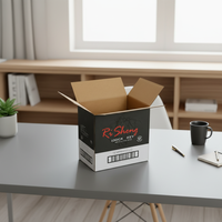 Boîte à vin en carton ondulé personnalisée, emballage en carton ondulé pour l'expédition au détail