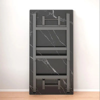Escritorio Plegable para Computadora, Mesa de Estudio, Escritorio para Estudiantes, Mesa de Comedor Simple, Mesa Plegable para Mercado Nocturno
