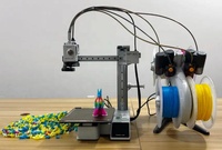 Impresora 3D Bamboo Lab A1 Combo de Alta Velocidad, Multicolor, AMS, Nivelación Totalmente Automática, Fabricación de Modelos Industriales, Compatible con PLA FDM