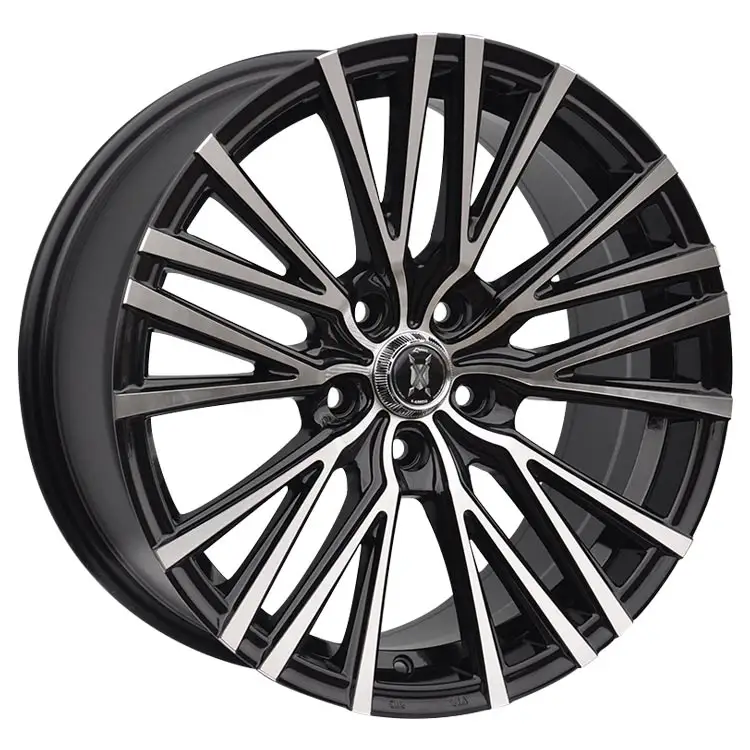 Economical custom design black 17 18 inch 35 38 40 ET alloy car rims with 5 holes