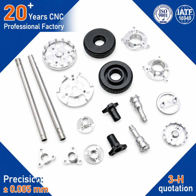 CNC Machining Tight Tolerance ±0.005 MM Stainless Steel Drone Motor Parts Drone Spare Parts Fpv Drone Parts