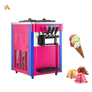 Desktop 3 Mixed flavours CE Rohs ETL soft serve ice cream machine/ice cream maker/ice cream machine
