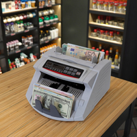Compteur de billets portable LCD professionnel LD-7400 avec affichage LED et détection de contrefaçon UV/magnétique/infrarouge, vitesse de 1000 pièces/min