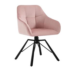 Ensemble <span class=keywords><strong>de</strong></span> <span class=keywords><strong>chaises</strong></span> <span class=keywords><strong>de</strong></span> salle à manger pivotantes à 360 ° Chaise <span class=keywords><strong>de</strong></span> cuisine scandinave à <span class=keywords><strong>6</strong></span> places avec siège rembourré <span class=keywords><strong>en</strong></span> velours Pied <span class=keywords><strong>en</strong></span> métal noir pour mobilier d'intérieur - Product Image 5