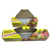 Sac à fermeture éclair coulissante d'emballage en plastique imprimé personnalisé en PE Sacs à fermeture éclair transparents avec logo