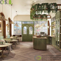 Mobilier et décoration d'intérieur modernes pour café, comptoirs de bar à café, comptoirs de café à vendre, vitrine pour salon de thé/bubble tea
