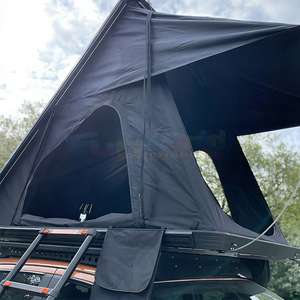 Carpa de Techo de Lujo para 4 Personas, Plegable, de Aluminio, Doble Capa, con Apertura Lateral, Bolsa para Zapatos y Escalera - Product Image 5