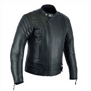 Premium Black Leather Motorcycle <b>Jacket</b> Protective <b>Biker</b> Riding <b>Jacket</b> Wholesale Custom <b>Mens</b> Outerwear - Product Image 3