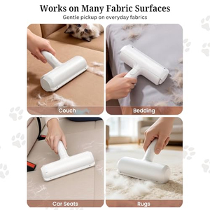 Brosse de toilettage pour animaux personnalisable avec logo, vente en gros, brosse à poils pour canapé et tapis, rouleau anti-poils réutilisable et autonettoyant pour chiens et chats - Product Image 5
