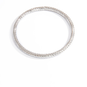 Stainless Steel Twisted Spiral <b>Bangle</b> <b>Bracelet</b> For Women Fashion Jewelry Yiwu Origin Sz61124 - Product Image 5