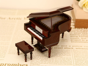 Mini Ornement de Grand Piano et Boîte à Musique, Instrument Musical Créatif, Décoration de Bureau à Domicile, Cadeau d'Anniversaire, Vente en Gros - Product Image 5