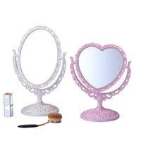 Miroir de maquillage vintage français, miroir de maquillage de bureau à une face, rotatif à 360 degrés, vente en gros, miroir de maquillage haute définition