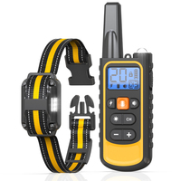 800m Elektrisches Hundetrainingshalsband mit 20 Stufen Schock-Vibration Wasserdichtes Ferngesteuertes Aufladbares Hundetrainingshalsband