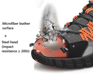 Giày bảo hộ lao động nam chống đâm xuyên mũi thép nhẹ, chống mài mòn, thích hợp cho công việc xây dựng mùa hè - Product Image 4