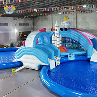 Toboggan aquatique gonflable en promotion avec piscines, jouets aquatiques et parc aquatique gonflable avec piscine