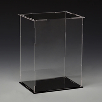 Bureau transparent de personnalisation d'usine de Source avec la boîte d'affichage acrylique de figurine d'action de voiture de modèle de base pour la collection de maison