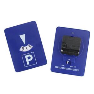 Disco de estacionamiento digital de plástico con logotipo personalizado al por mayor, tarjeta de estacionamiento, reloj europeo para coches y camiones - Product Image 4