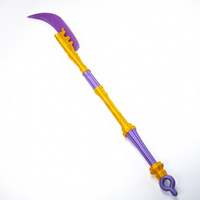 Produk Baru KPOP Hunter Witch Hunter Props Mira Pisau Besar Role Play Ungu/Kuning Cetak 3D