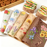 Kertas Kraft Tahan Air Tanpa Pemutih Berkualitas Baik 40GSM Kertas Anti Minyak Tanpa Pemutih 49GSM