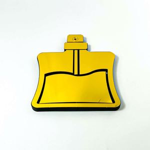 Autocollant mural en mousse 3D en forme de cœur de 10 cm, en acrylique miroir argent/or/noir, découpé au laser, auto-adhésif, écologique, pour la maison, vente en gros - Product Image 3