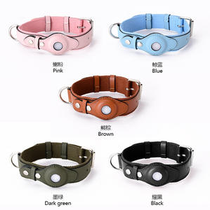 Collar con Rastreador GPS para Mascotas, Collar Antipérdida con Soporte para Airtag, Collar Ajustable de Nailon de Lujo para Perros, Personalizado, Sólido - Product Image 6