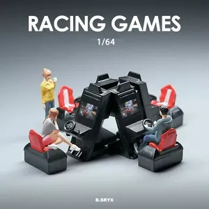 Kicarmod 1/64 quy mô đua Console Diecast mô hình xe mô hình xây dựng công cụ Kit với người đàn ông chơi trò chơi con số cho món quà thu thập - Product Image 5