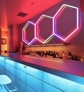 ETOP-Lampe de travail en nid d'abeille RVB, éclairage de <span class=keywords><strong>garage</strong></span> hexagonal, éclairage RVB pour entrepôt d'atelier de détail de voiture - Product Image 4