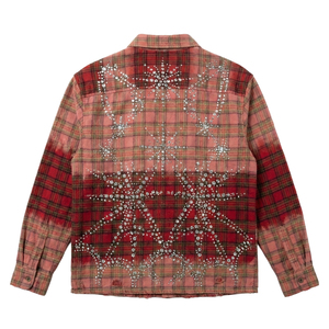<span class=keywords><strong>Camicia</strong></span> da <span class=keywords><strong>Uomo</strong></span> TOPSHOW Oversize Plus Size, Stile Vintage Effetto Consumato, Lavaggio Acido, <span class=keywords><strong>a</strong></span> <span class=keywords><strong>Quadri</strong></span>, con Bottoni, in Cotone, con Strass, Maniche Lunghe in Flanella - Product Image 3