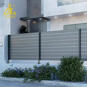 ZHONGLIAN-Paneles de vallas de aluminio para jardín, vallas metálicas modernas de alta calidad, para exteriores