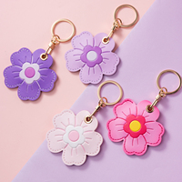 Porte-cartes de visite et étui de protection porte-clés en cuir, motifs animaux et fruits (fleur, oiseau, baleine, abeille, crabe, cheval, hibou, flamant rose, fraise)
