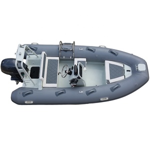 Bateau pneumatique semi-rigide (RIB) de pêche en PVC de 3,9 m (12,8 pieds) avec moteur, pour 5 personnes, modèle HAOHAI 390, idéal pour les activités nautiques. - Product Image 5