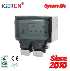<span class=keywords><strong>Interruptor</strong></span> de Pared Resistente a la Intemperie Marca IGERCN, <span class=keywords><strong>Enchufe</strong></span> de 1 Grupo, 230V/13A, <span class=keywords><strong>Enchufe</strong></span> <span class=keywords><strong>Exterior</strong></span> para Reino Unido IG86LP-2S - Product Image 3