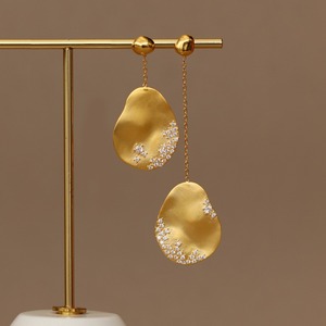 Nuevo diseño, joyería de plata de ley 925, pendientes de aro de disimetría originales para mujer, 2024 iNature - Product Image 2