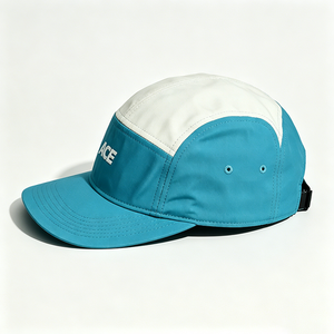 OEM Custom ACE Logo 5 Panel Camp Cap Two Tone Color Block Lightweight Quick Dry Polyester Canvas Running Adjustable Outdoor - Product Image 2