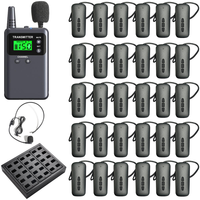 Système de guide audio 2,4 G Sounds Clear Whisper 818R, 999 canaux pour interprétation simultanée, conférences, enseignement, visite d'usine