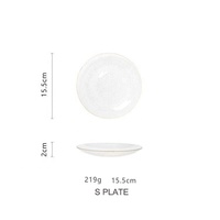 Ensemble élégant de assiettes et de bols de service en verre transparent pour mariage