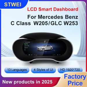 หน้าจอแสดงผลดิจิตอล LCD ขนาด 12.3 นิ้ว แบบเสียบใช้งานได้ทันที สำหรับมาตรวัดความเร็วรถยนต์เมอร์เซเดสเบนซ์ C-Class W205 GLC W253 NTG5.0 NTG5.1 - Product Image 2